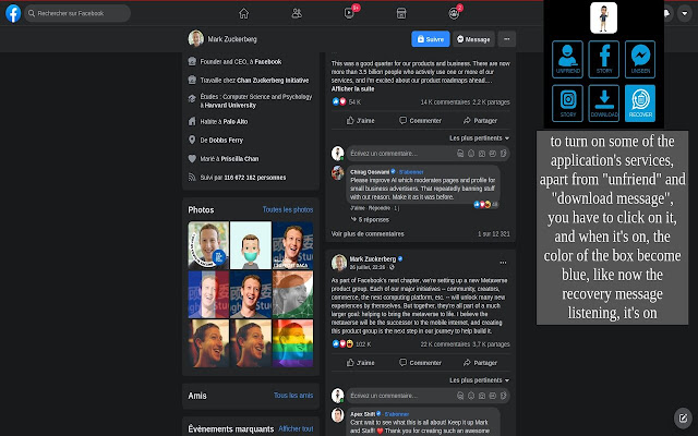 [MOBILE]tools for Facebook and instagram  from Chrome web store to be run with OffiDocs Chromium online